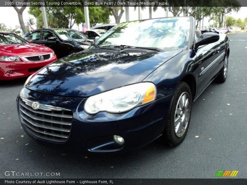 Deep Blue Pearl / Dark Taupe/Medium Taupe 2005 Chrysler Sebring Touring Convertible