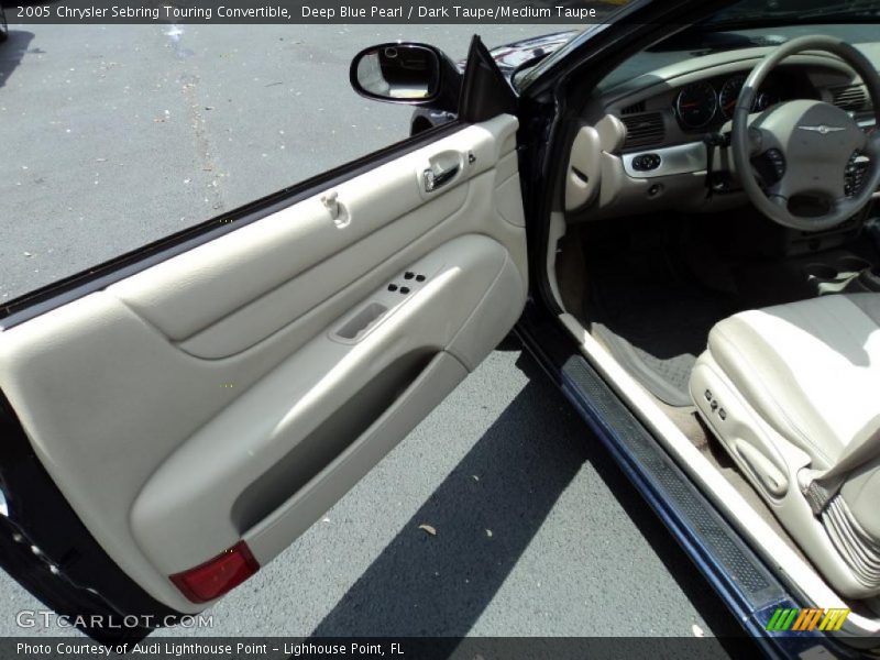 Deep Blue Pearl / Dark Taupe/Medium Taupe 2005 Chrysler Sebring Touring Convertible