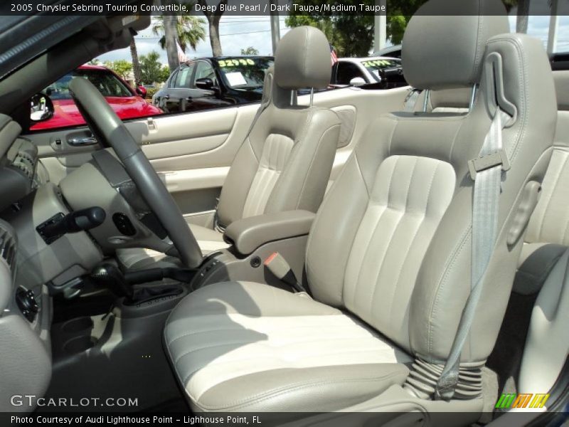 Deep Blue Pearl / Dark Taupe/Medium Taupe 2005 Chrysler Sebring Touring Convertible
