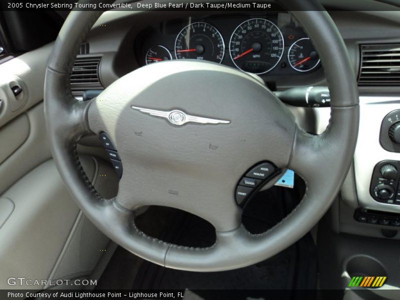 Deep Blue Pearl / Dark Taupe/Medium Taupe 2005 Chrysler Sebring Touring Convertible