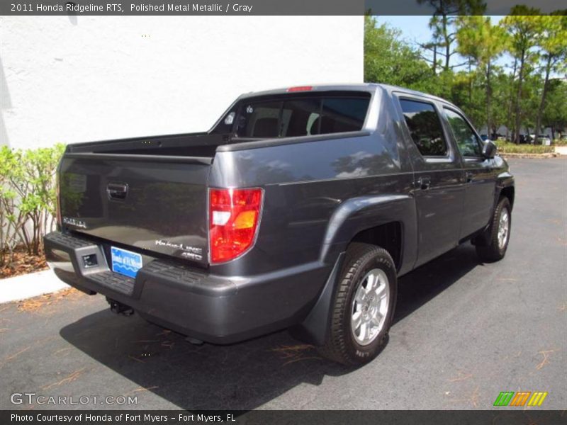 Polished Metal Metallic / Gray 2011 Honda Ridgeline RTS