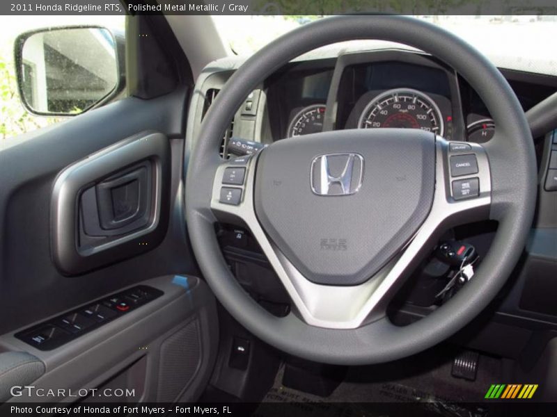 Polished Metal Metallic / Gray 2011 Honda Ridgeline RTS