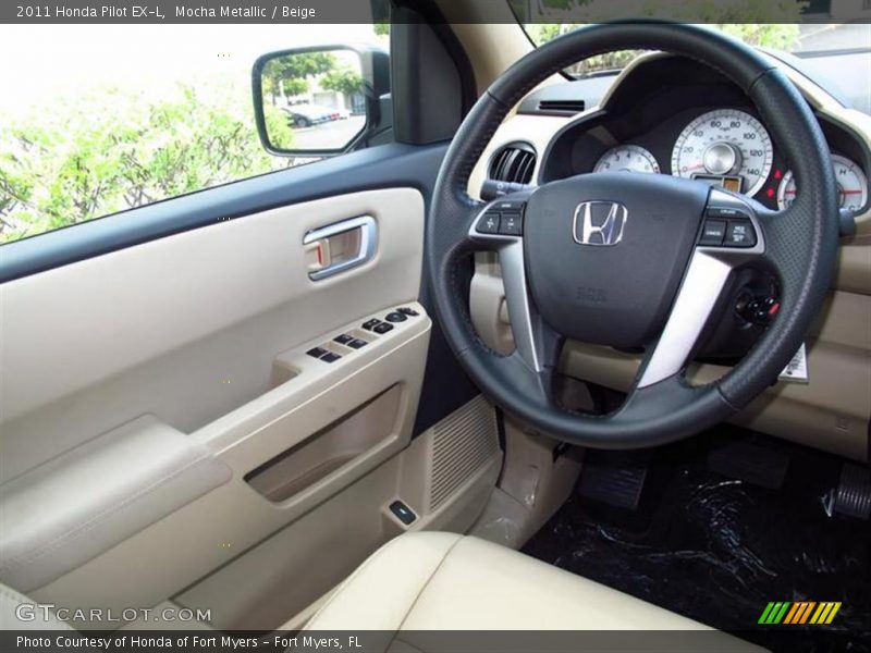 Mocha Metallic / Beige 2011 Honda Pilot EX-L