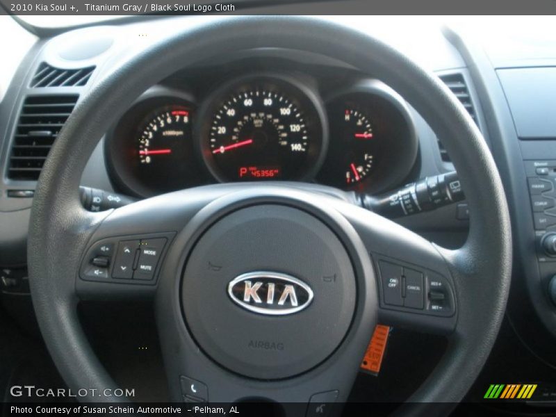 Titanium Gray / Black Soul Logo Cloth 2010 Kia Soul +