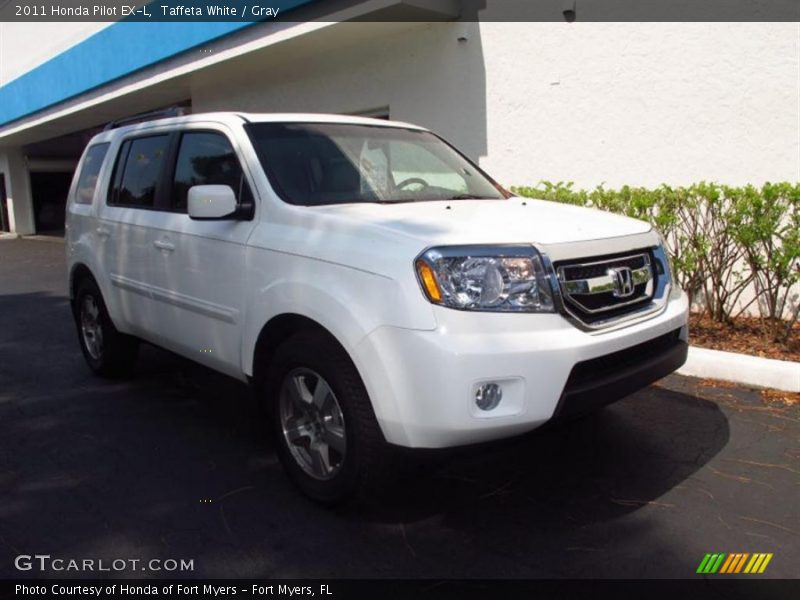 Taffeta White / Gray 2011 Honda Pilot EX-L