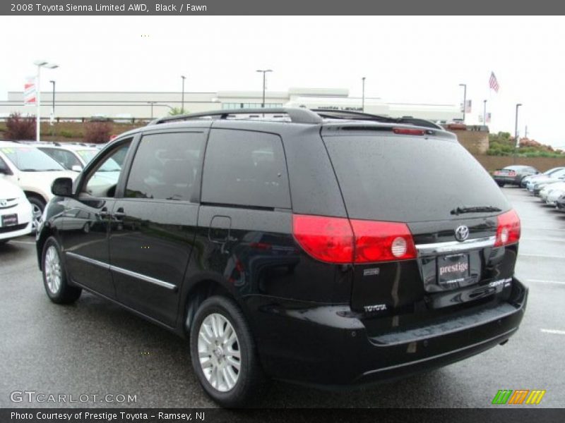 Black / Fawn 2008 Toyota Sienna Limited AWD