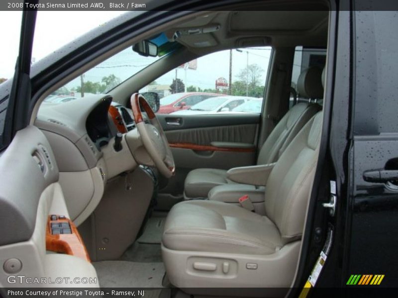 Black / Fawn 2008 Toyota Sienna Limited AWD