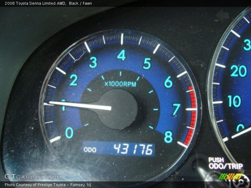 Black / Fawn 2008 Toyota Sienna Limited AWD
