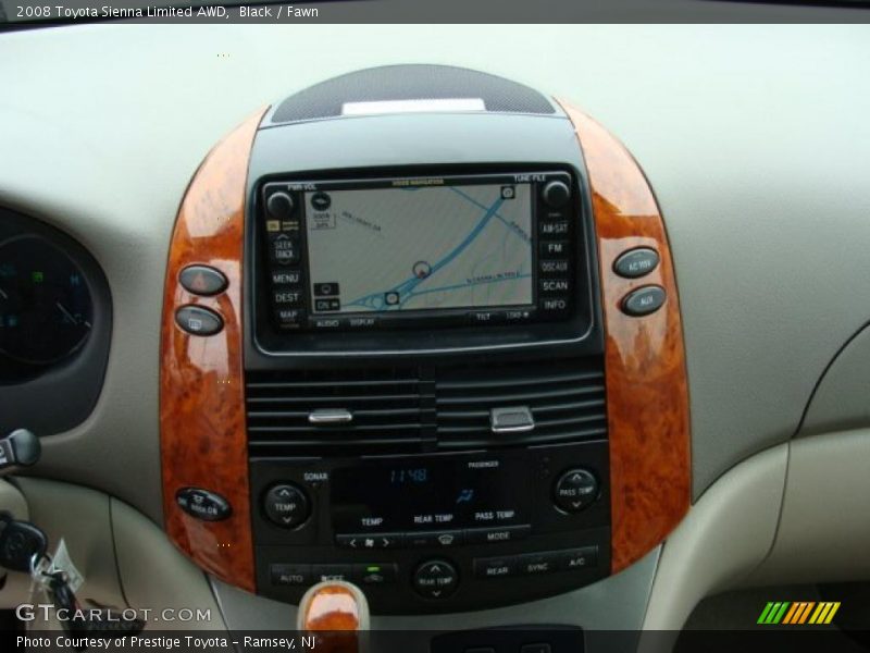 Black / Fawn 2008 Toyota Sienna Limited AWD