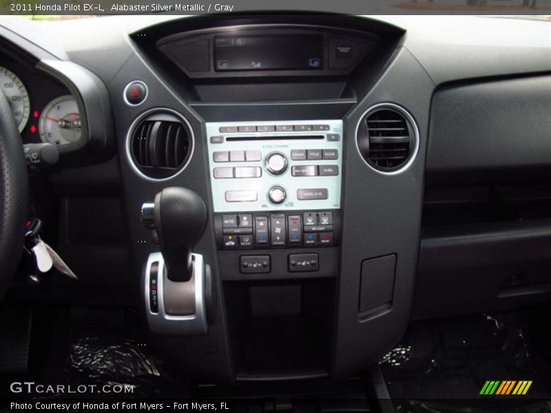 Alabaster Silver Metallic / Gray 2011 Honda Pilot EX-L