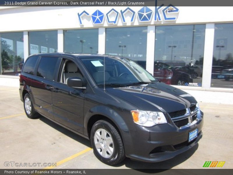 Dark Charcoal Pearl / Black/Light Graystone 2011 Dodge Grand Caravan Express