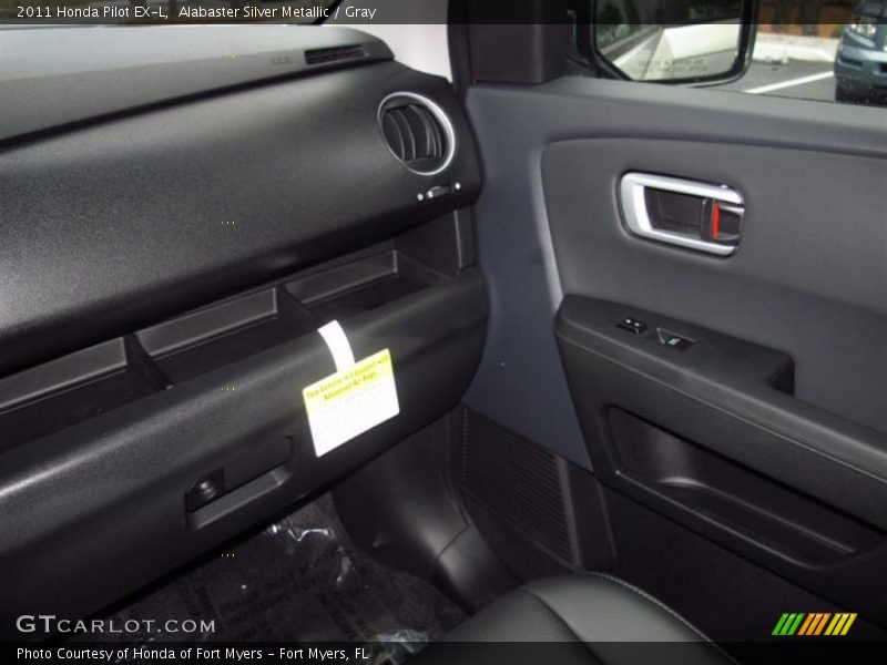 Alabaster Silver Metallic / Gray 2011 Honda Pilot EX-L
