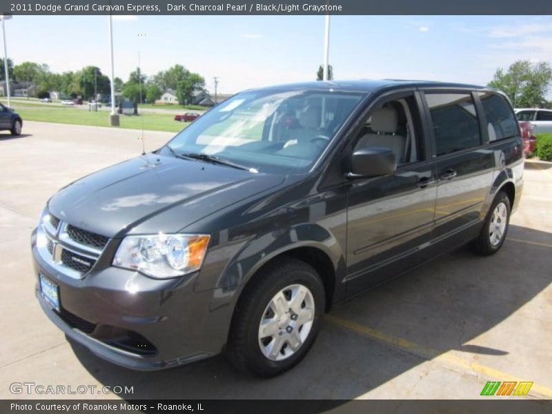 Dark Charcoal Pearl / Black/Light Graystone 2011 Dodge Grand Caravan Express