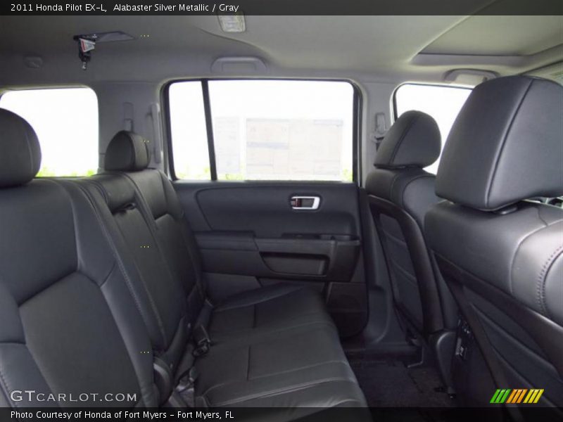 Alabaster Silver Metallic / Gray 2011 Honda Pilot EX-L