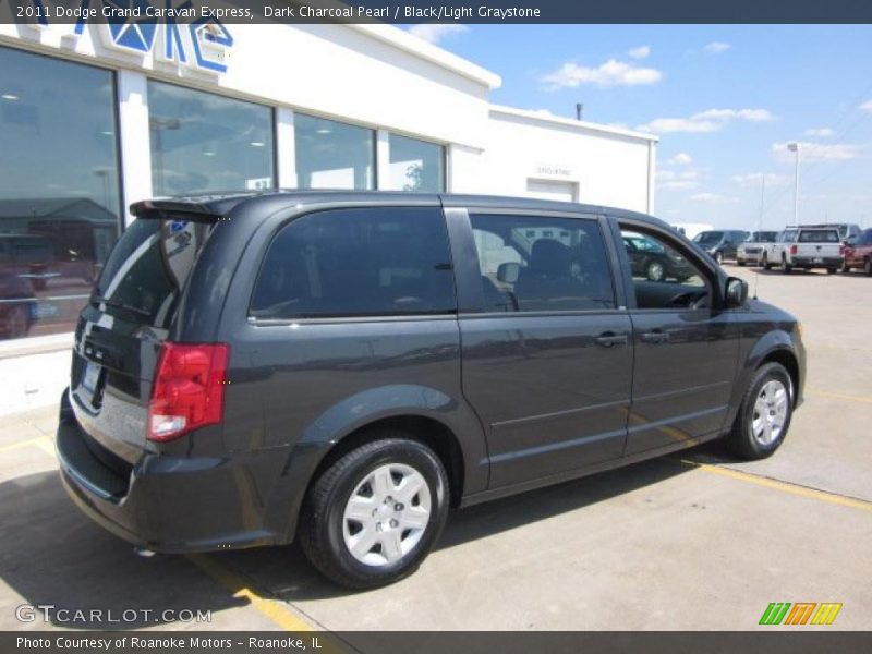 Dark Charcoal Pearl / Black/Light Graystone 2011 Dodge Grand Caravan Express