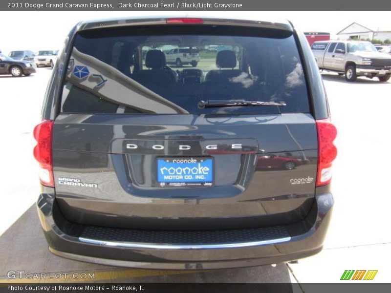 Dark Charcoal Pearl / Black/Light Graystone 2011 Dodge Grand Caravan Express