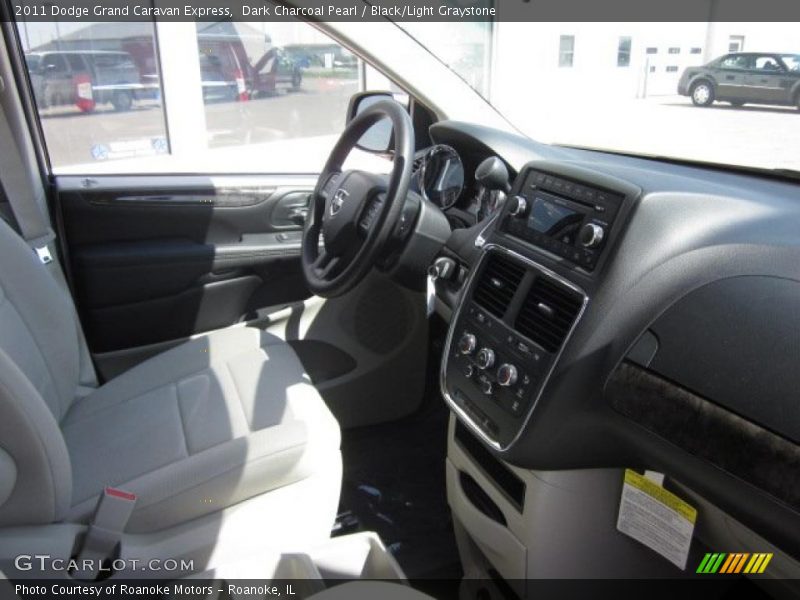 Dark Charcoal Pearl / Black/Light Graystone 2011 Dodge Grand Caravan Express