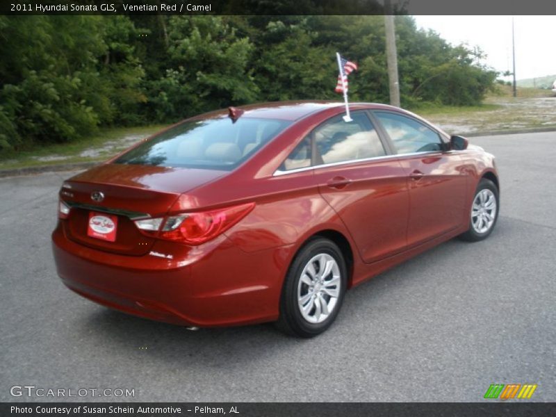 Venetian Red / Camel 2011 Hyundai Sonata GLS