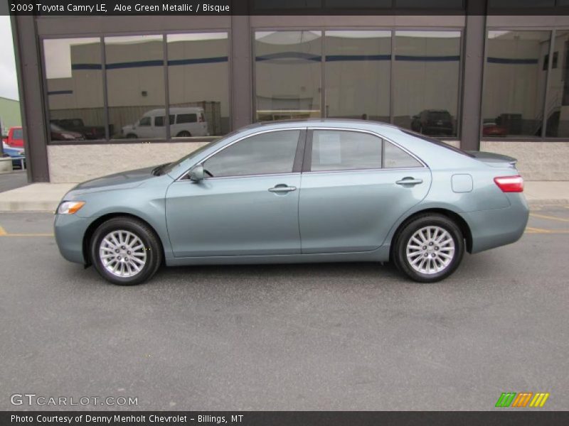 Aloe Green Metallic / Bisque 2009 Toyota Camry LE