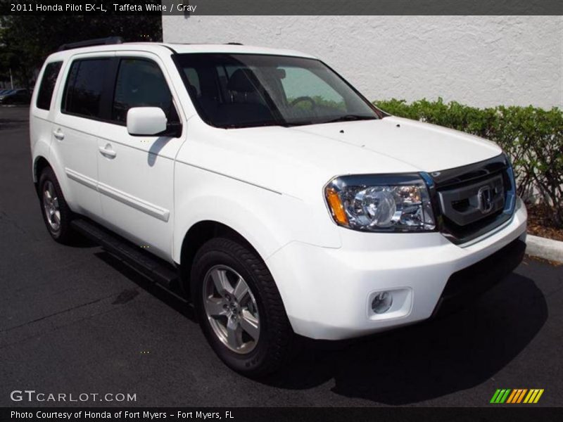 Taffeta White / Gray 2011 Honda Pilot EX-L