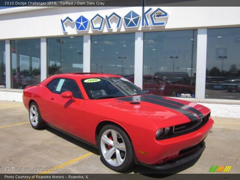 TorRed / Dark Slate Gray 2010 Dodge Challenger SRT8