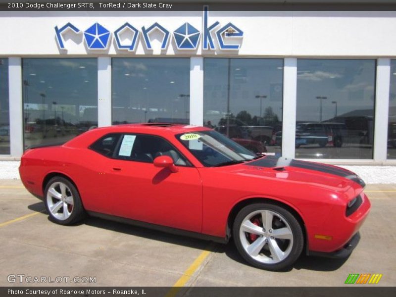 TorRed / Dark Slate Gray 2010 Dodge Challenger SRT8