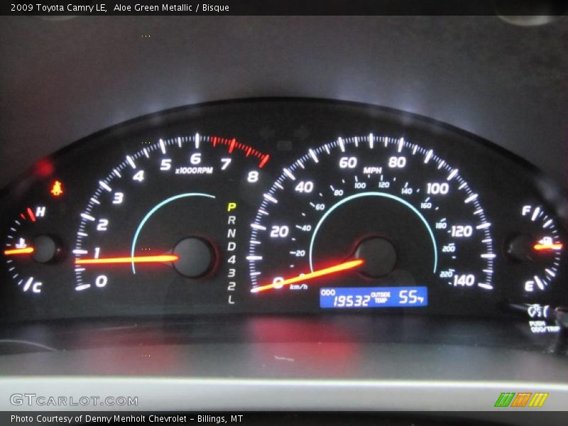 Aloe Green Metallic / Bisque 2009 Toyota Camry LE