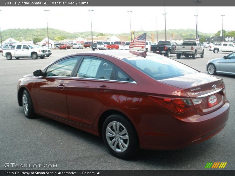 Venetian Red / Camel 2011 Hyundai Sonata GLS