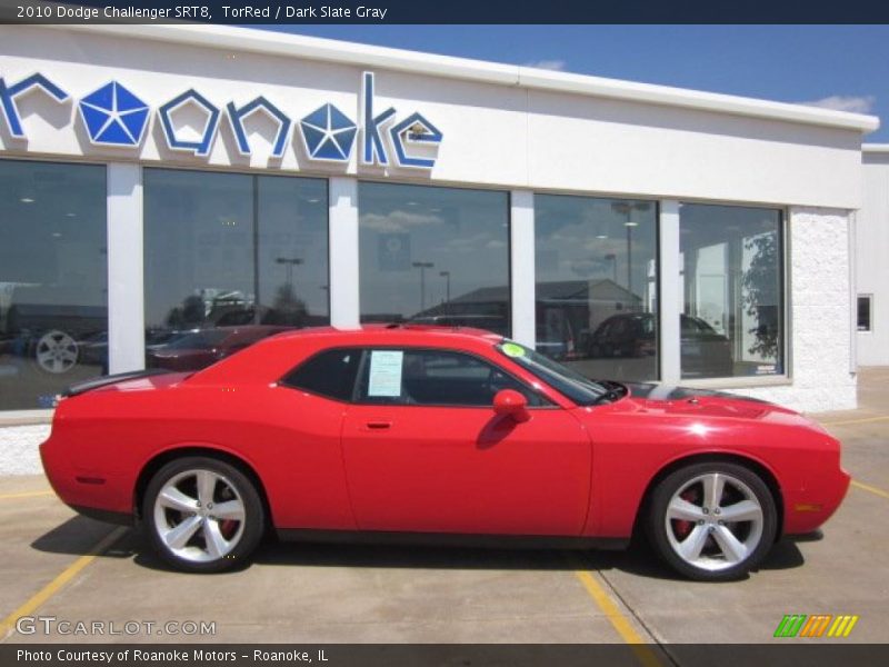 TorRed / Dark Slate Gray 2010 Dodge Challenger SRT8