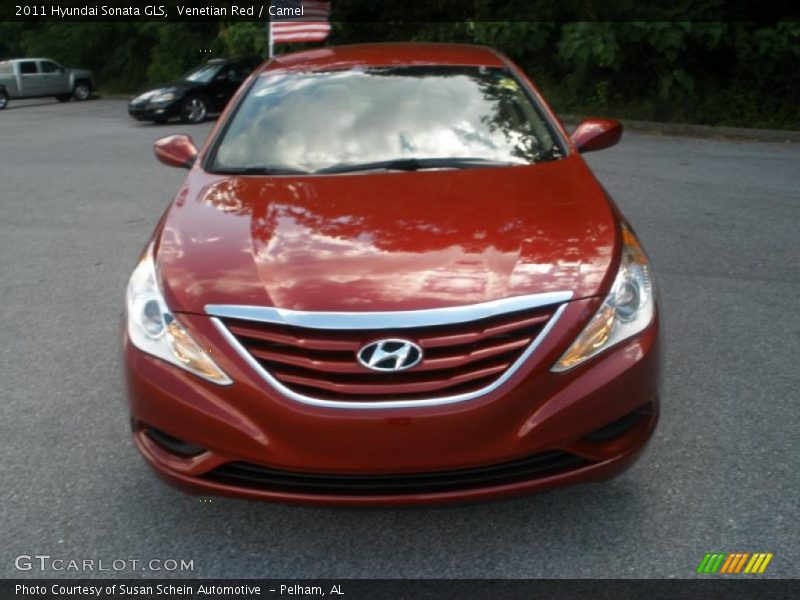 Venetian Red / Camel 2011 Hyundai Sonata GLS