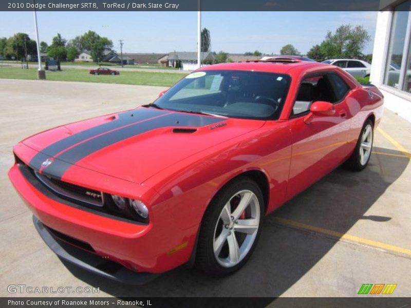 TorRed / Dark Slate Gray 2010 Dodge Challenger SRT8