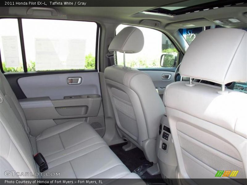 Taffeta White / Gray 2011 Honda Pilot EX-L