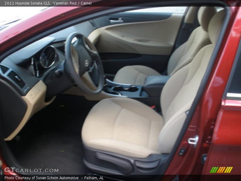 Venetian Red / Camel 2011 Hyundai Sonata GLS