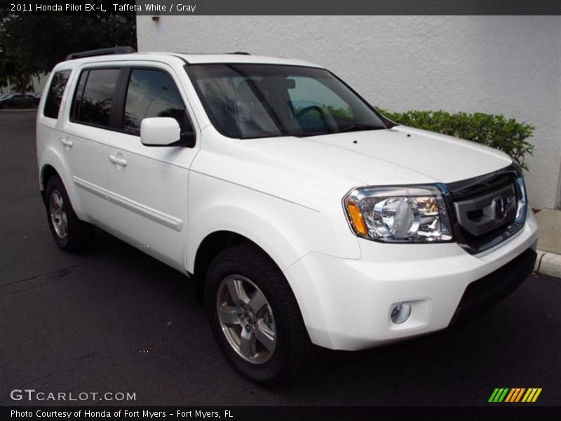 Taffeta White / Gray 2011 Honda Pilot EX-L