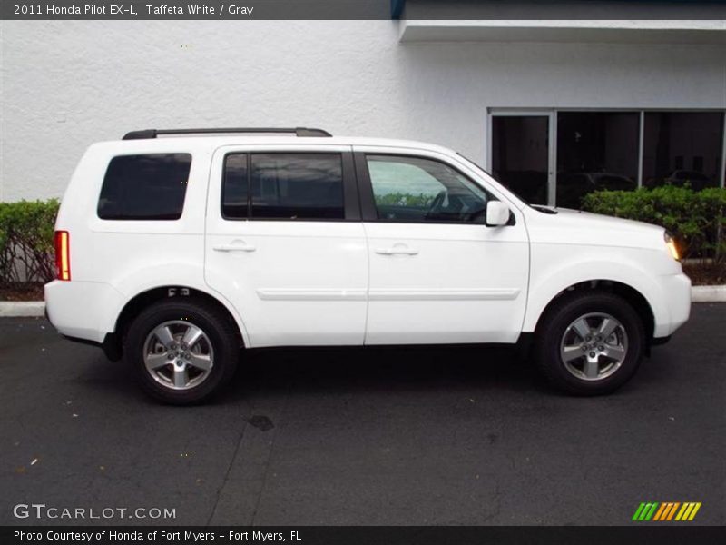 Taffeta White / Gray 2011 Honda Pilot EX-L
