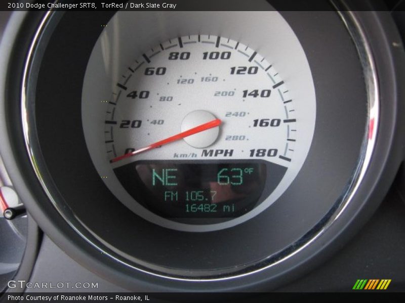 TorRed / Dark Slate Gray 2010 Dodge Challenger SRT8
