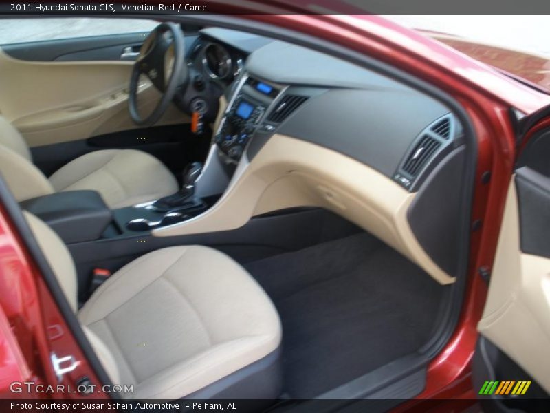 Venetian Red / Camel 2011 Hyundai Sonata GLS
