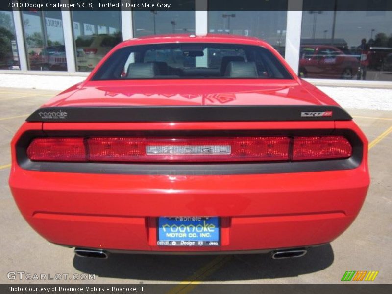 TorRed / Dark Slate Gray 2010 Dodge Challenger SRT8