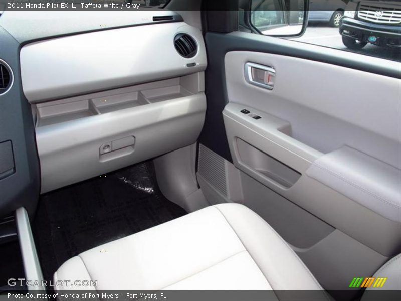 Taffeta White / Gray 2011 Honda Pilot EX-L