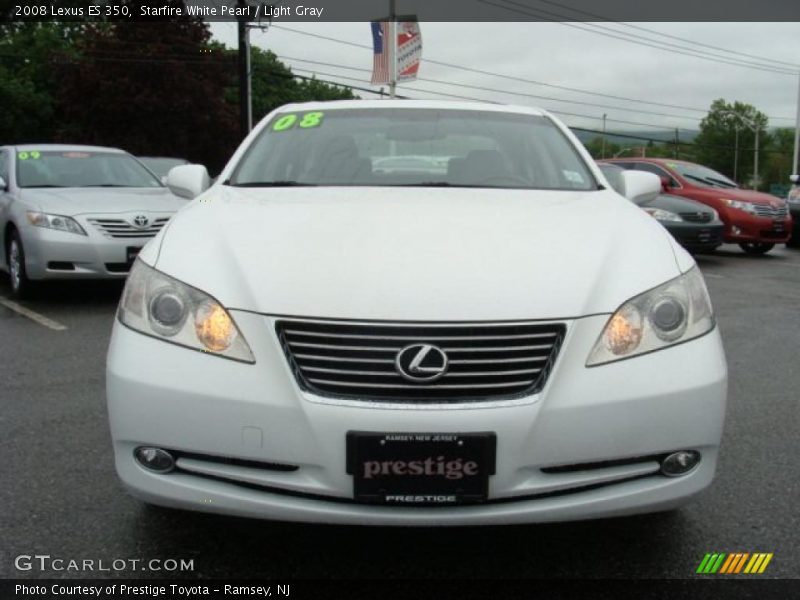 Starfire White Pearl / Light Gray 2008 Lexus ES 350