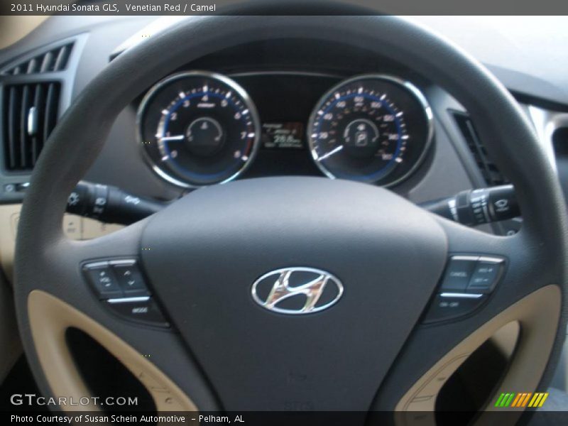 Venetian Red / Camel 2011 Hyundai Sonata GLS