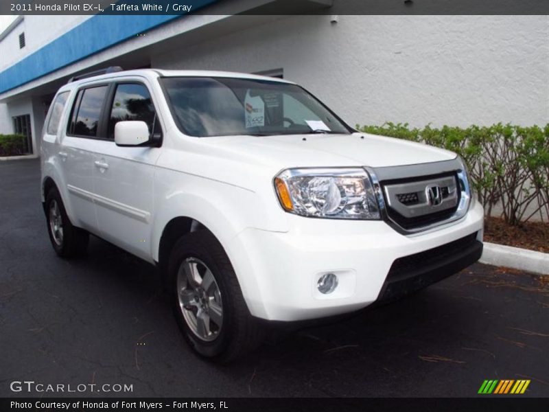 Taffeta White / Gray 2011 Honda Pilot EX-L