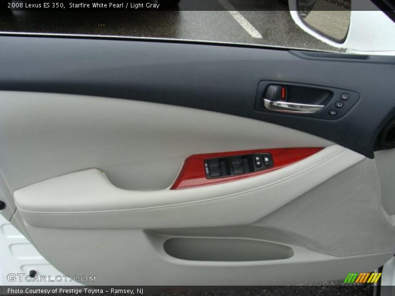Starfire White Pearl / Light Gray 2008 Lexus ES 350