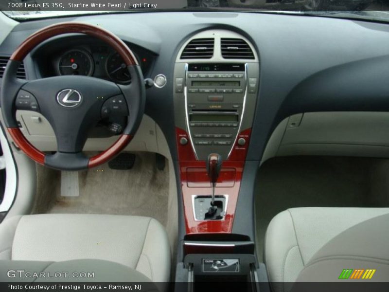 Starfire White Pearl / Light Gray 2008 Lexus ES 350
