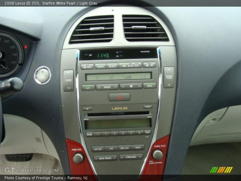Starfire White Pearl / Light Gray 2008 Lexus ES 350