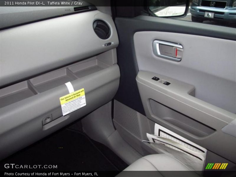 Taffeta White / Gray 2011 Honda Pilot EX-L
