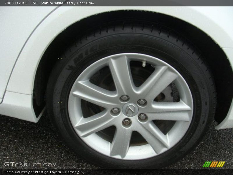Starfire White Pearl / Light Gray 2008 Lexus ES 350