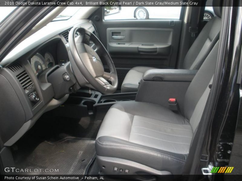  2010 Dakota Laramie Crew Cab 4x4 Dark Slate Gray/Medium Slate Gray Interior