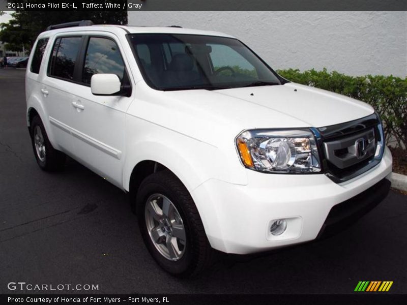 Taffeta White / Gray 2011 Honda Pilot EX-L