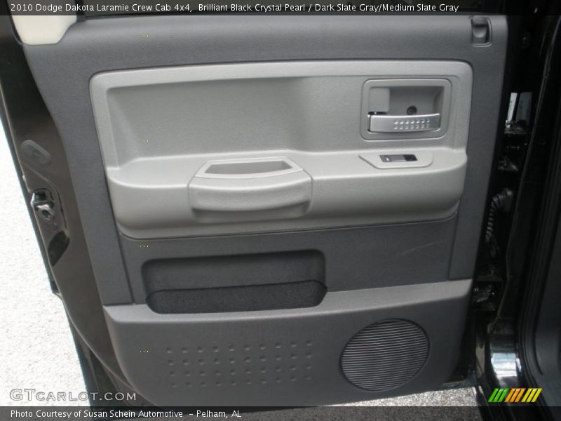 Brilliant Black Crystal Pearl / Dark Slate Gray/Medium Slate Gray 2010 Dodge Dakota Laramie Crew Cab 4x4